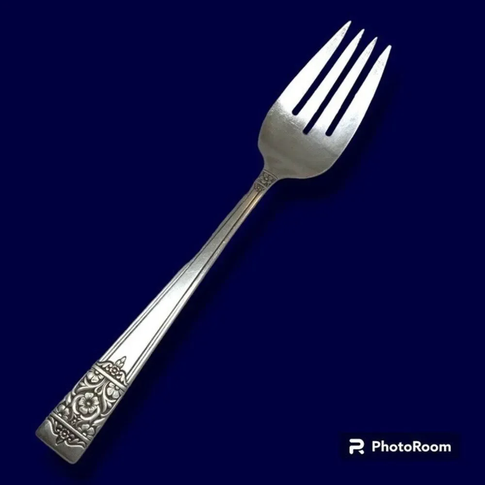 National Silver Company-King Edwards Silverplate Inauguration Serving Fork-1948